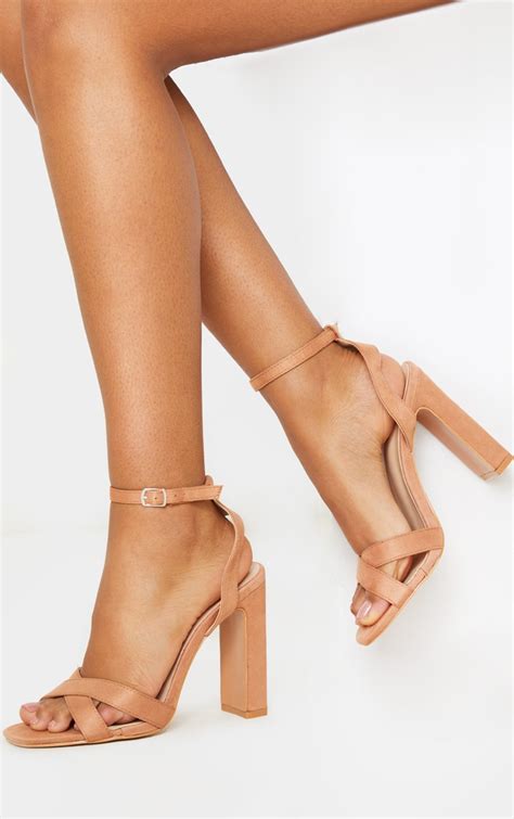 heels nude|Nude Block Heels